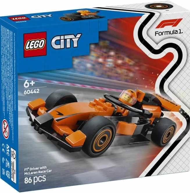 Lego City 60442 Jezdec F1 se závodním vozem McLaren
