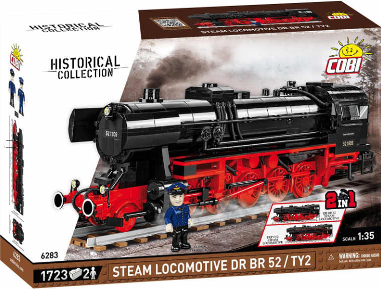 Cobi 6283 - Parní lokomotiva DR BR 52/TY2, 1:35