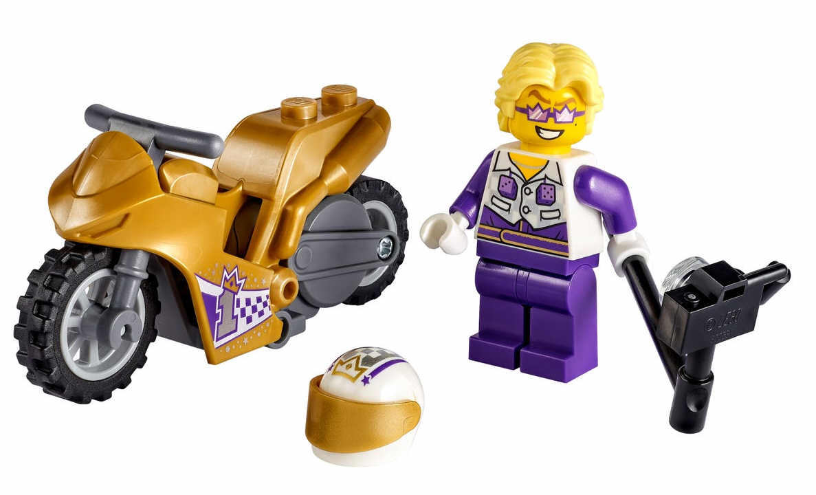 Lego City 60309 Kaskadérská motorka se selfie tyčí