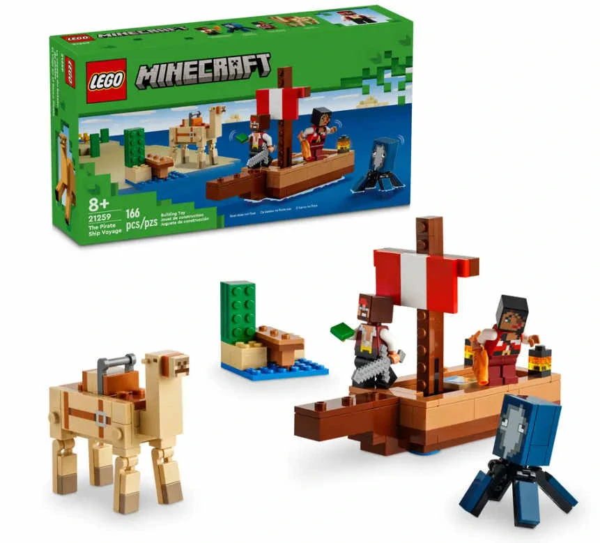 Lego Minecraft 21259 Plavba na pirátské lodi