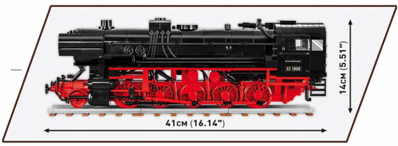 Cobi 6283 - Parní lokomotiva DR BR 52/TY2, 1:35