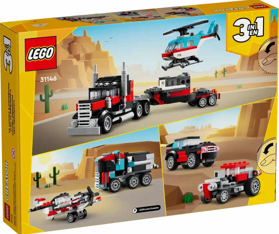 Lego Creator 31146 Náklaďák s helikoptérou