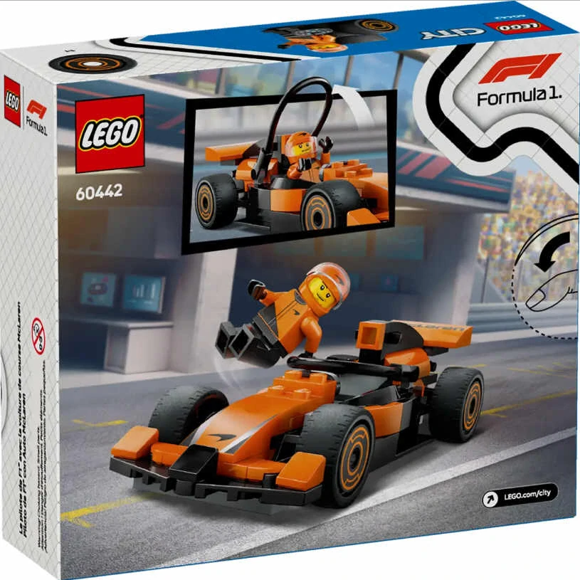 Lego City 60442 Jezdec F1 se závodním vozem McLaren