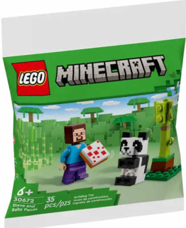 Lego Minecraft 30672 Steve a mládě pandy